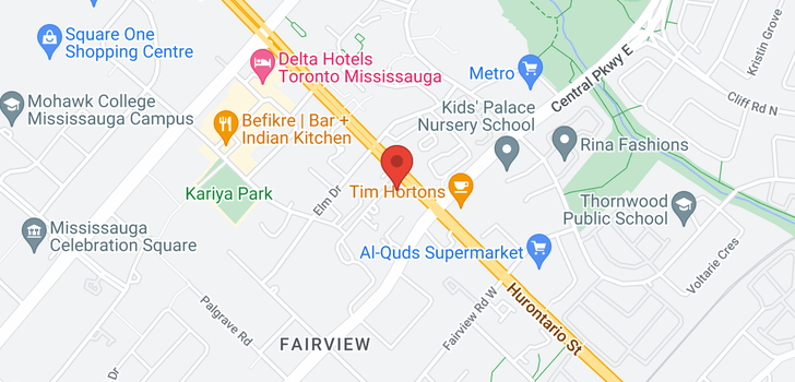 map of #2310 -3504 HURONTARIO ST